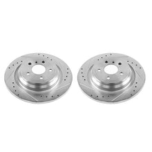 Cargar imagen en el visor de la galería, Power Stop 16-17 Mercedes-Benz GLE300d Rear Evolution Drilled &amp; Slotted Rotors - Pair