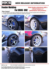 Cargar imagen en el visor de la galería, HKS 2022+ Toyota GR86 / Subaru BRZ Fender Molding Kit