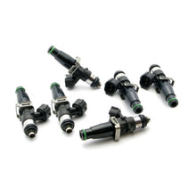 Cargar imagen en el visor de la galería, DeatschWerks Set of 6 High Impedance 2400cc Injectors for Toyota Supra TT 93-98 Top Feed Conversion