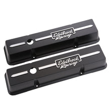 Cargar imagen en el visor de la galería, Edelbrock Valve Cover Racing Series Chevrolet 1959-1986 262-400 CI V8 Low Black