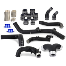 Cargar imagen en el visor de la galería, Mishimoto 2021+ Ford Bronco 2.7L High-Mount Intercooler Pipe Upgrade Kit - Wrinkle Black