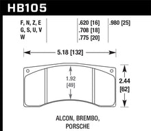 Cargar imagen en el visor de la galería, Hawk 16mm Brembo Blue 9012 Race Brake Pads