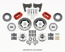 Cargar imagen en el visor de la galería, Wilwood Forged Dynalite Front Kit 11.00in Dril Red 65-72 CDP C Body -Drum