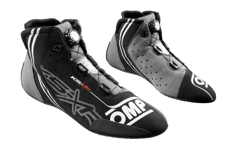 OMP KART SHOES KS-X FIA 8877-2022 BLACK/GREY/FLUO YELLOW SIZE 41