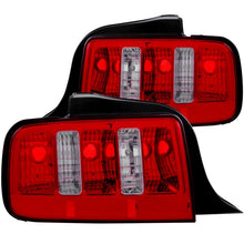 Cargar imagen en el visor de la galería, ANZO 2005-2009 Ford Mustang Taillights Red/Clear - 2010 Style