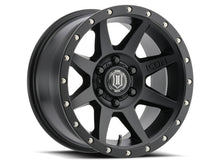 Cargar imagen en el visor de la galería, ICON Rebound 18x9 6x5.5 25mm Offset 6in BS 95.1mm Bore Satin Black Wheel