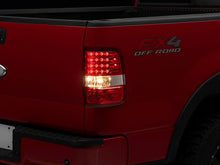 Cargar imagen en el visor de la galería, Raxiom 04-08 Ford F-150 Styleside LED Tail Lights- Chrome Housing- Red/Clear Lens
