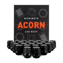 Cargar imagen en el visor de la galería, Mishimoto Steel Acorn Lug Nuts M12 x 1.5 - 24pc Set - Black