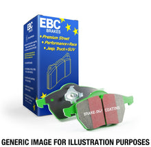 Cargar imagen en el visor de la galería, EBC 00 Volkswagen Eurovan 2.8 (Lucas) with Wear Leads Greenstuff Front Brake Pads