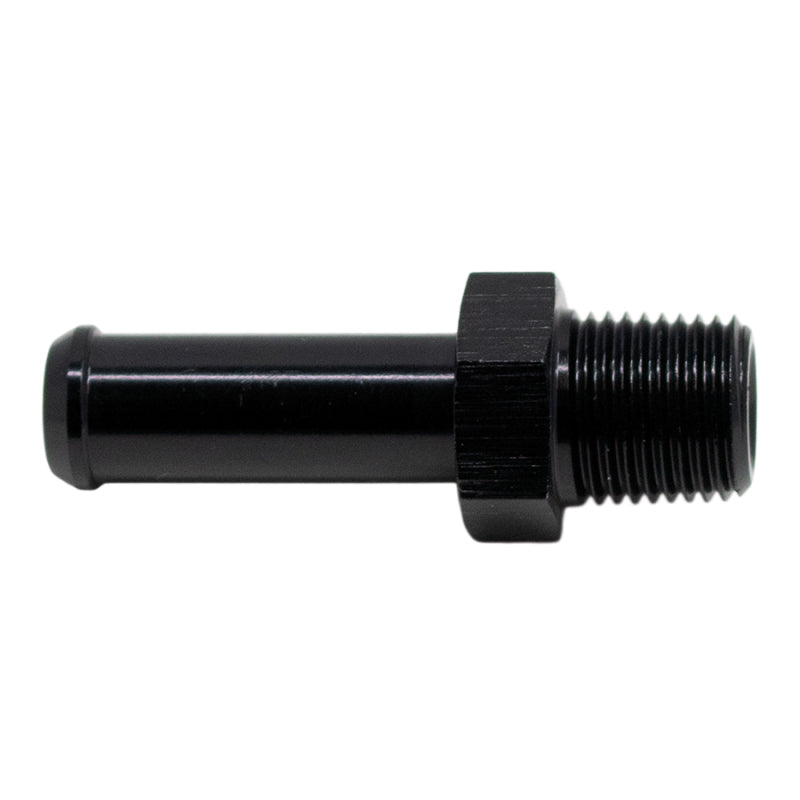 DeatschWerks 1/8in NPT Male Thread 5/16in Hose Barb - Anodized Matte Black