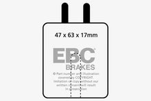 Load image into Gallery viewer, EBC 59-65 Aston Martin DB4 3.7 Vantage Yellowstuff Front Brake Pads