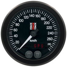 Cargar imagen en el visor de la galería, Autometer Stack Instruments 88mm 0-290 KM/H GPS Speedometer - Black