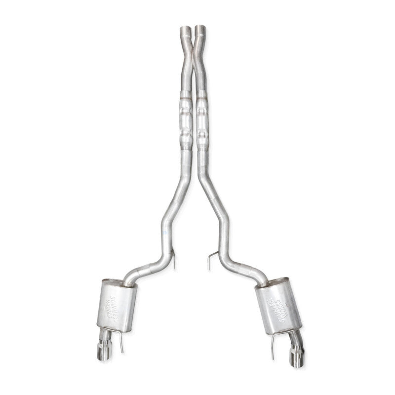 Stainless Works 2024 Mustang GT Catback Dual Tips Legend Sound X-Pipe Performance Connect Exhaust