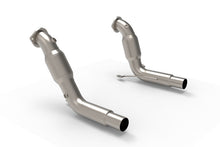 Cargar imagen en el visor de la galería, Kooks 20-24 Ford Exployer ST/Aviator 3in x 2-1/2in Stainless Steel GREEN Catted Downpipes