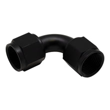 Cargar imagen en el visor de la galería, DeatschWerks 10AN Flare Female Swivel 90-Degree to 10AN Flare Female Swivel - Anodized Matte Black