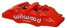 Cargar imagen en el visor de la galería, Wilwood Caliper-Forged Dynapro 6 5.25in Mount-Red-R/H 1.62/1.12/1.12in Pistons 1.10in Disc