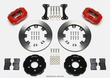 Cargar imagen en el visor de la galería, Wilwood Forged Dynalite Front Hat Kit 12.19in Red 00-04 PT Cruiser/03-04 SRT/4