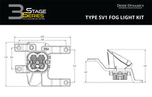 Cargar imagen en el visor de la galería, Diode Dynamics SS3 Pro Type SV1 Kit ABL - Yellow SAE Fog