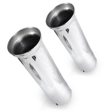 Load image into Gallery viewer, Stainless Works Bell Exhaust Tips- 2 1/2in ID Inlet 2 1/2in Body