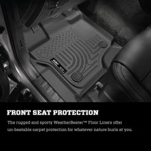 Cargar imagen en el visor de la galería, Husky Liners 21-24 Ford F-150 SuperCrew Weatherbeater Black Front &amp; 2nd Seat Floor Liners