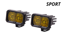 Cargar imagen en el visor de la galería, Diode Dynamics Stage Series 2 In LED Pod Sport - Yellow Flood Standard ABL (Pair)