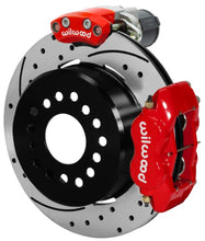 Cargar imagen en el visor de la galería, Wilwood Forged Dynalite Rear Electronic Parking Brake Kit - Red Powder Coat Caliper - D/S Rotor