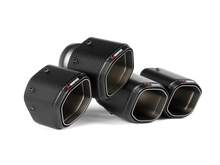 Cargar imagen en el visor de la galería, Akrapovic 2024+ BMW M5 (G90,G99) Hexagonal Carbon Fiber Tail Pipe Set