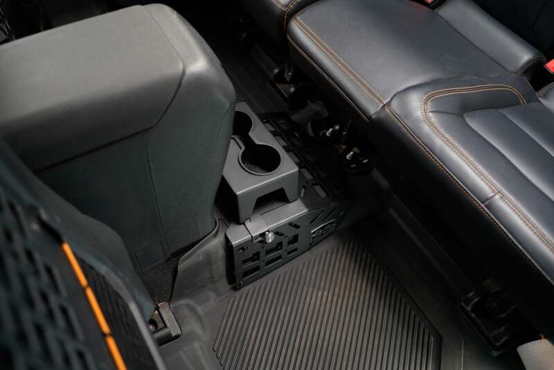 DV8 Offroad 21+ Ford Bronco Rear Seat Cup Holder and Molle Panels (2-Door Models)