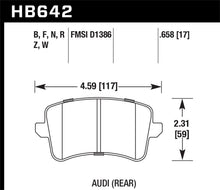 Cargar imagen en el visor de la galería, Hawk 2009-2016 Audi A4 HP+ Street Rear Brake Pads