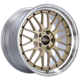 BBS LM 20x10.5 5x114.3 ET35 Gold Center Diamond Cut Lip Wheel - 82mm PFS Required