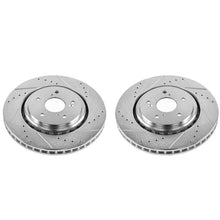 Cargar imagen en el visor de la galería, Power Stop 14-16 Acura MDX Front Evolution Drilled &amp; Slotted Rotors - Pair