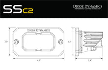 Cargar imagen en el visor de la galería, Diode Dynamics Stage Series 2 In LED Pod Sport - Yellow Flood Flush ABL Each