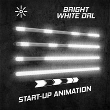 Cargar imagen en el visor de la galería, XK Glow 9In Switchback Grill Lights with Start-up Animation &amp; Sequential Turn Signals
