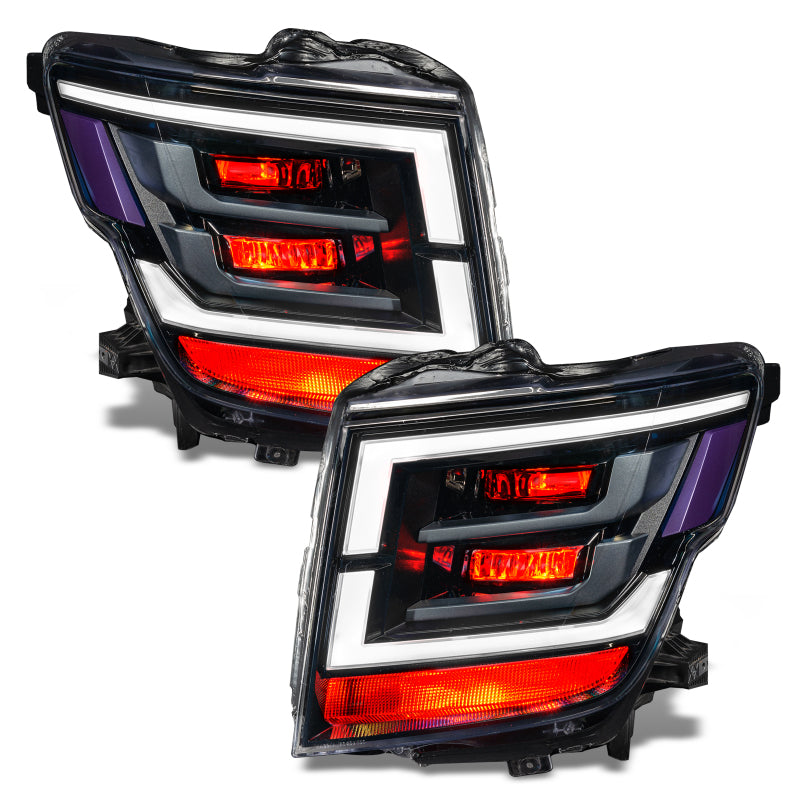 Oracle 21-22 Nissan Titan Demon Eye RGB Headlight Upgrade Kit - ColorSHIFT w/o Cntrl SEE WARRANTY