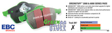 Cargar imagen en el visor de la galería, EBC 07-08 Chevrolet Cobalt 2.0 Supercharged (SS) Greenstuff Front Brake Pads