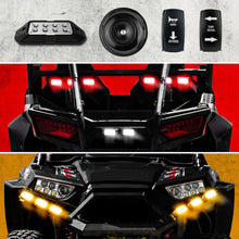 Cargar imagen en el visor de la galería, XK Glow ATV UTV Standard DOT Street Legal Conversion Signal/Horn Kit - 2 White 2 Red 2 Amber Pods