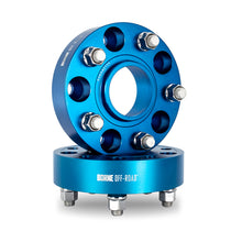 Cargar imagen en el visor de la galería, Mishimoto Borne Off-Road Wheel Spacers - 5x127 - 71.6 - 38.1mm - M14 - Blue