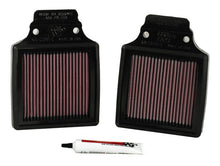 Cargar imagen en el visor de la galería, K&amp;N 00-06 Kawasaki ZX12R Ninja Replacement Air Filter (2 Per Box)