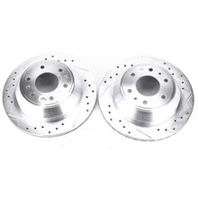 Cargar imagen en el visor de la galería, Power Stop 04-07 Buick Rainier Rear Evolution Drilled &amp; Slotted Rotors - Pair