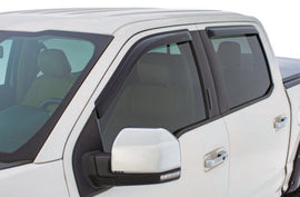 Stampede 2019 Chevy Silverado 1500 Double Cab Pickup Tape-Onz Sidewind Deflector 4pc - Smoke