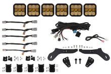 Cargar imagen en el visor de la galería, Diode Dynamics 17-20 Ford Raptor SS5 Grille CrossLink Lightbar Kit - Yellow Pro Combo