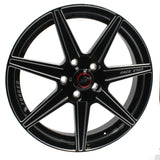 Race Star 72 ValStar 17x 2.25 / 0BC / 1.7BS / in CB / Black w/Machined Accents Wheel