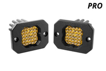 Cargar imagen en el visor de la galería, Diode Dynamics Stage Series C1 LED Pod Pro - Yellow Flood Flush ABL (Pair)