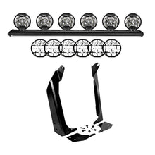 Cargar imagen en el visor de la galería, KC HiLiTES 97-06 Jeep TJ 50in. Overhead Xross Bar Kit w/(6) SlimLite LED Lights - Black