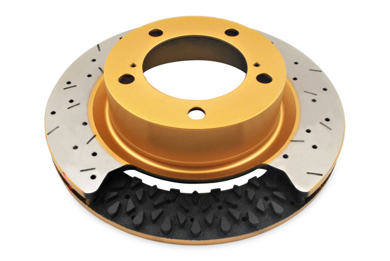 DBA 2016+ Holden RG Colorado / Trailblazer Rear 4000 Series XS Drilled & Slotted Gold Brake Rotor