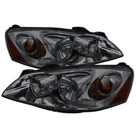 xTune Pontiac G6 05-10 (09-10 Fit w/Amber Turn Signal) Crystal Headlights Smoke HD-JH-PG605-AM-SM