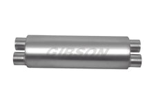 Cargar imagen en el visor de la galería, Gibson SFT Superflow Dual/Dual Round Muffler - 8x24in/3in Inlet/2.5in Outlet - Stainless