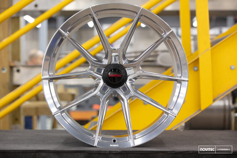 Vossen x Novitec NF10 21x12 ET:30 Brushed - Gloss Clear Ferrari 488 / F8 Rear