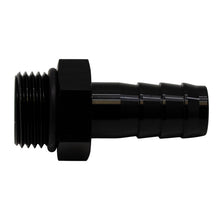 Cargar imagen en el visor de la galería, DeatschWerks 8AN ORB Male to 1/2in Male Triple Barb Fitting (Incl O-Ring) - Anodized Matte Black