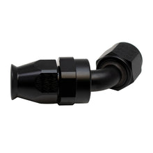 Cargar imagen en el visor de la galería, DeatschWerks 8 AN Female Flare Swivel 60-Degree Hose End PTFE - Anodized Matte Black